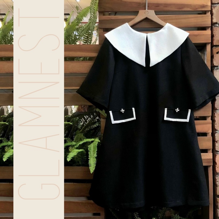 Váy Bầu Cá Tính Đầm Bầu Công Sở Thiết Kế Cao Cấp Glam Nest VN022