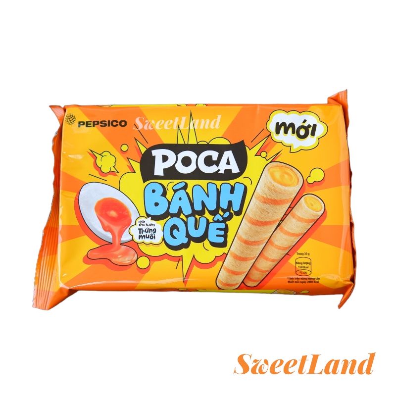 Bánh quế nhân kem Poca gói 115g