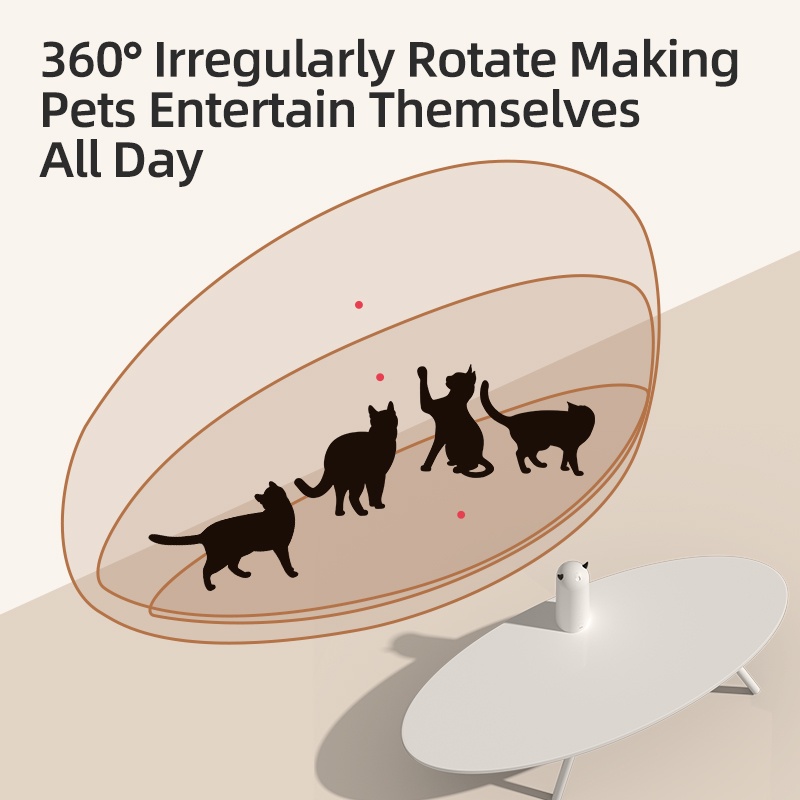 Đồ chơi ngộ nghĩnh bằng đèn LED tự động ROJECO dành cho mèo