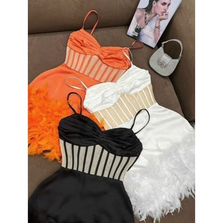 ✨ Đầm body đính lông xù✨ HÌNH THẬT