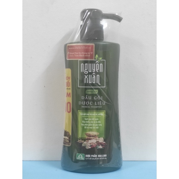 Dầu gội Nguyên Xuân, dược liêu dưỡng tóc, phục hồi tóc khô xơ, hư tổn 350ml