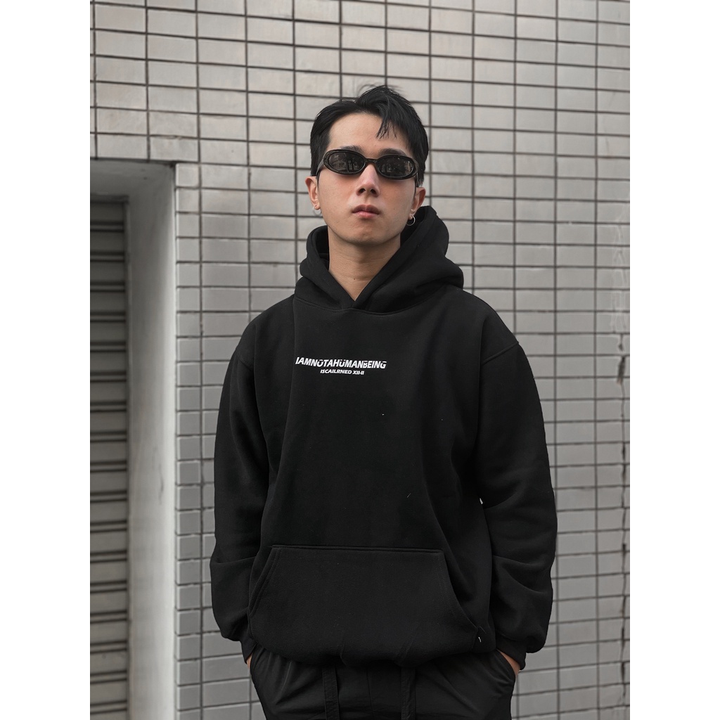 Áo hoodie nỉ bông Monster X Street Human Beeing nam nữ form rộng thu đông Local Brand