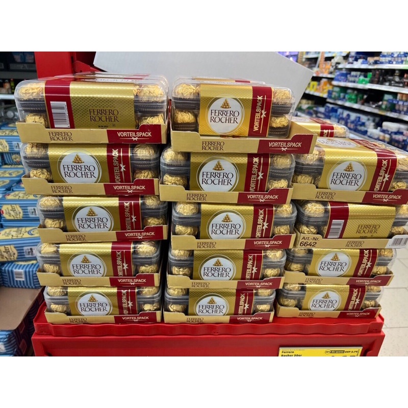 Kẹo Socola Kem Hạt Dẻ Ferrero Rocher Đức 200g - 16 viên