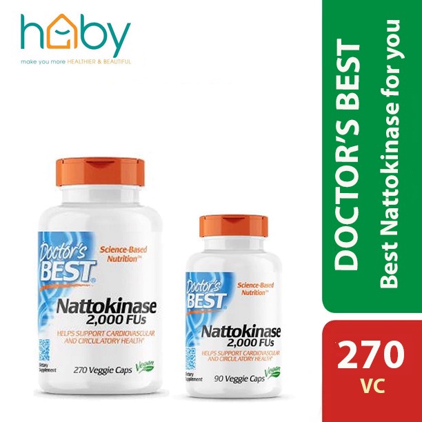 Viên uống Nattokinase 2000FUs Doctor’s Best 270 viên của Mỹ