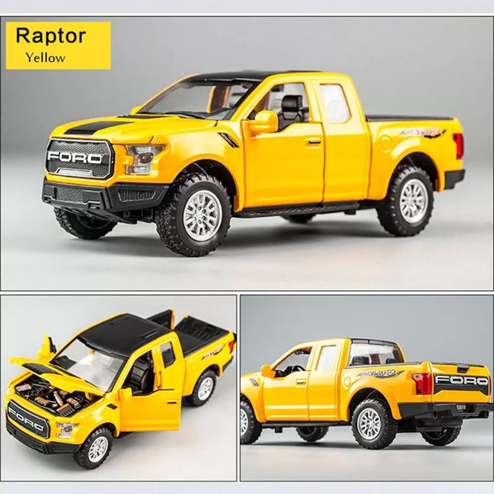 Xe mô hình Ford F150 Raptor Pickup bán tải 1:32