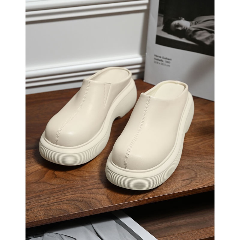 Dép Muller Đế Dày Tăng Chiều Cao Phong Cách Mới 2022