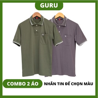 Áo trung niên nam big size lớn cho bố ba có túi polo cao cấp, áo tặng bố ba sang trọng GURU_Mã 2TRON
