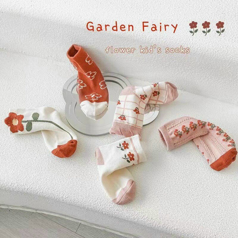 [XẢ HÀNG] COMBO 5 đôi tất vớ bé gái chất liệu cotton dày dặn, màu sắc xinh xắn, đủ size từ 1-12 tuổi