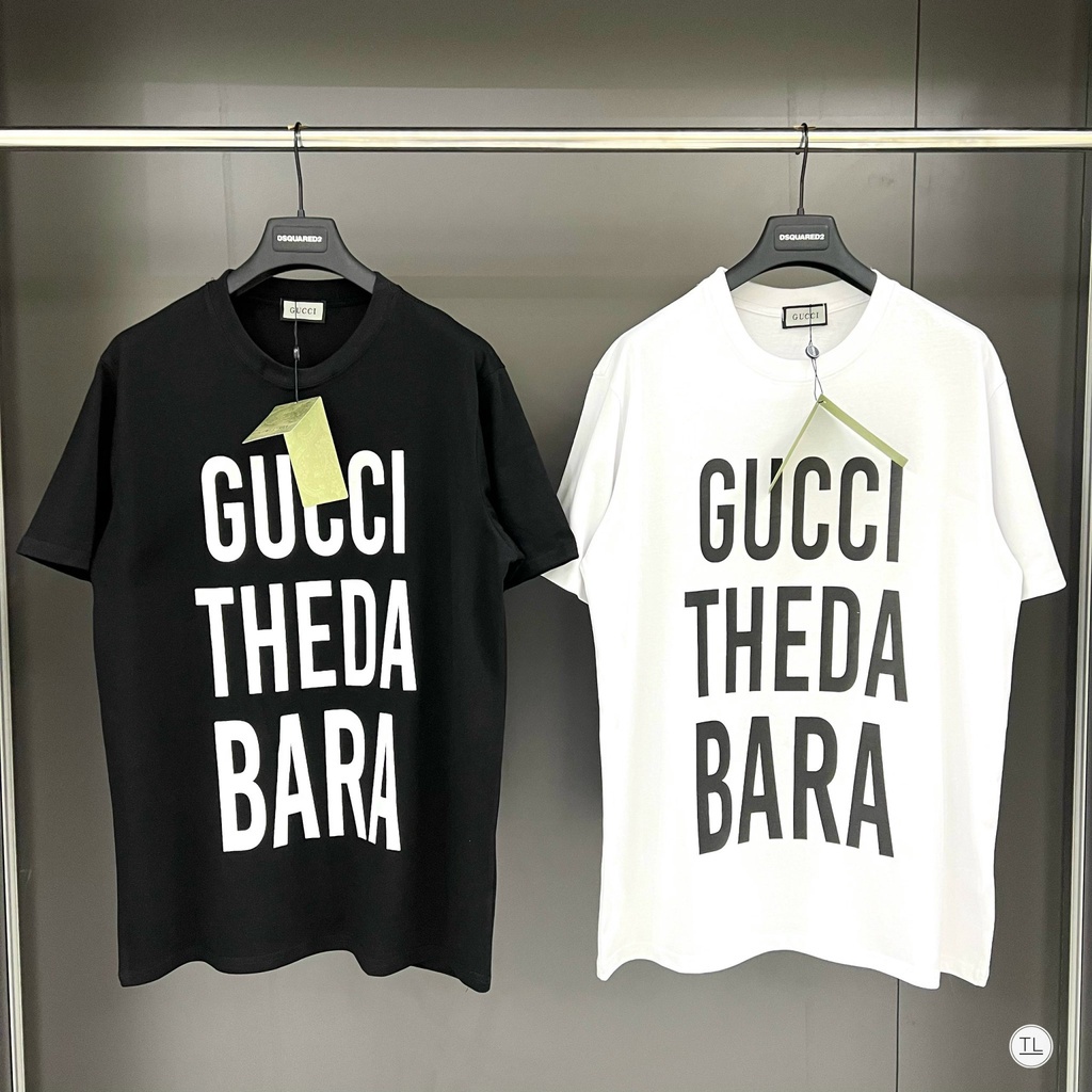 Áo thun Gucci Theda Bara in chữ hot trend Nam nữ New 2023. Áo Phông Unisex Nam Nữ.