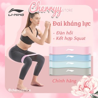 Dây Kháng Lực LiNing Chính Hãng - Dây Đai Kháng Lực Miniband Tập Mông Đùi - Dây Kháng Lực Tập Gym Yoga