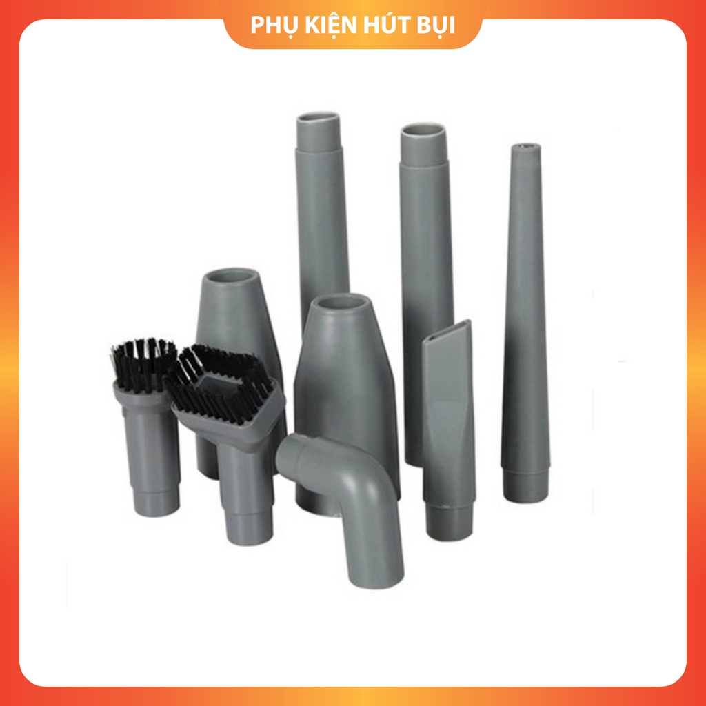 Set 9 Chổi Vệ Sinh Chuyên Dụng Cho Máy Hút Bụi + Bộ phụ kiện đầu ống nối dài chuyển đổi