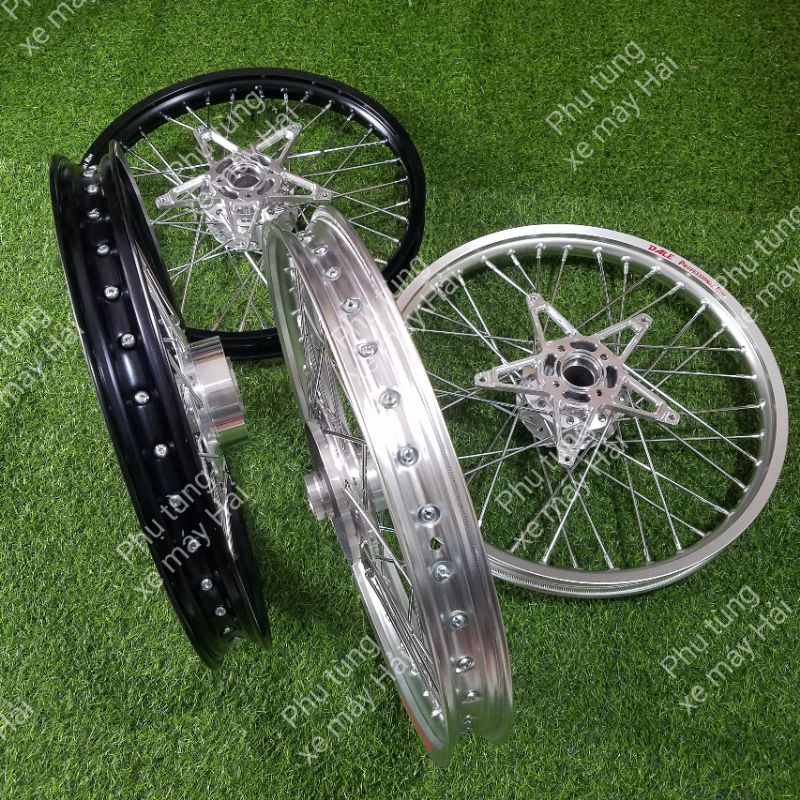 Bánh căm raider và satria f 150 đùm màu bạc và mạ crom niềng nhôm thái đủ màu lắp như zin msp 0148
