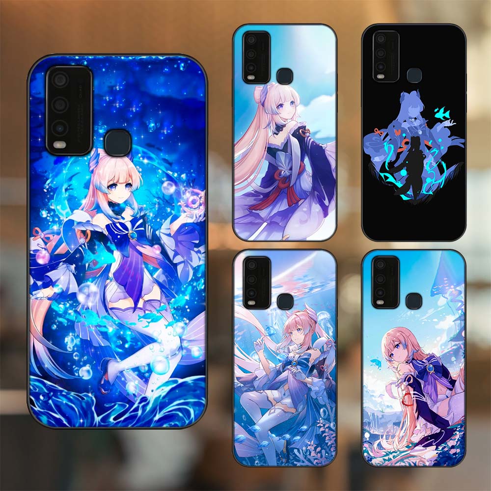 Ốp lưng Vivo Y30, Y50 viền đen in hình Sangonomiya Kokomi Genshin Impact