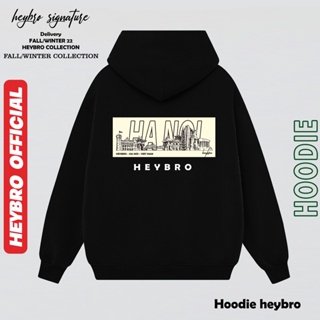 Áo hoodie nam nữ HEYBRO / Hoodie Unisex nỉ bông cotton nhiều màu in HN-SG