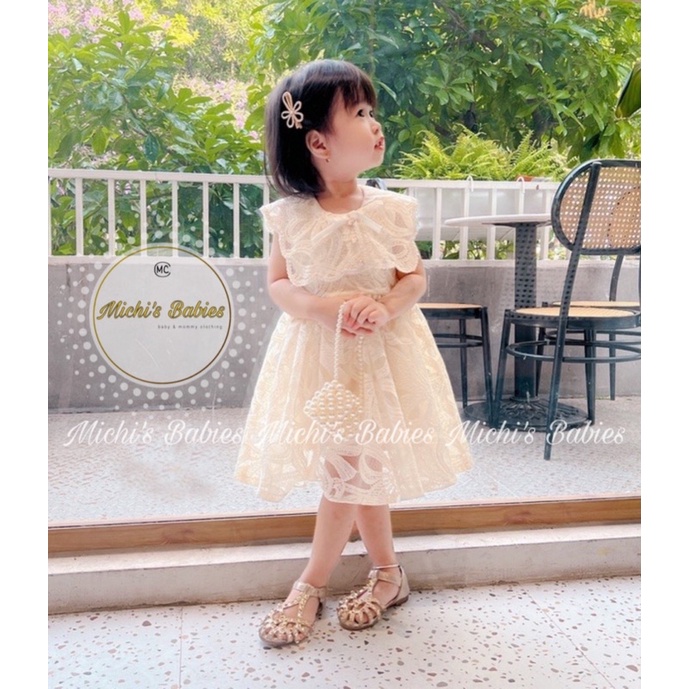 Váy ren thiết kế siêu sang chảnh cho bé, hàng loại 1 có lót