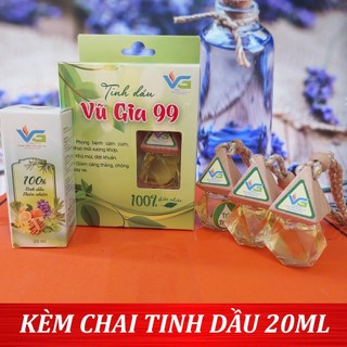 Tinh dầu treo xe tinh dầu ô tô cao cấp 8ml kèm chai refill 20ml - Tinh dầu Vũ Gia 99