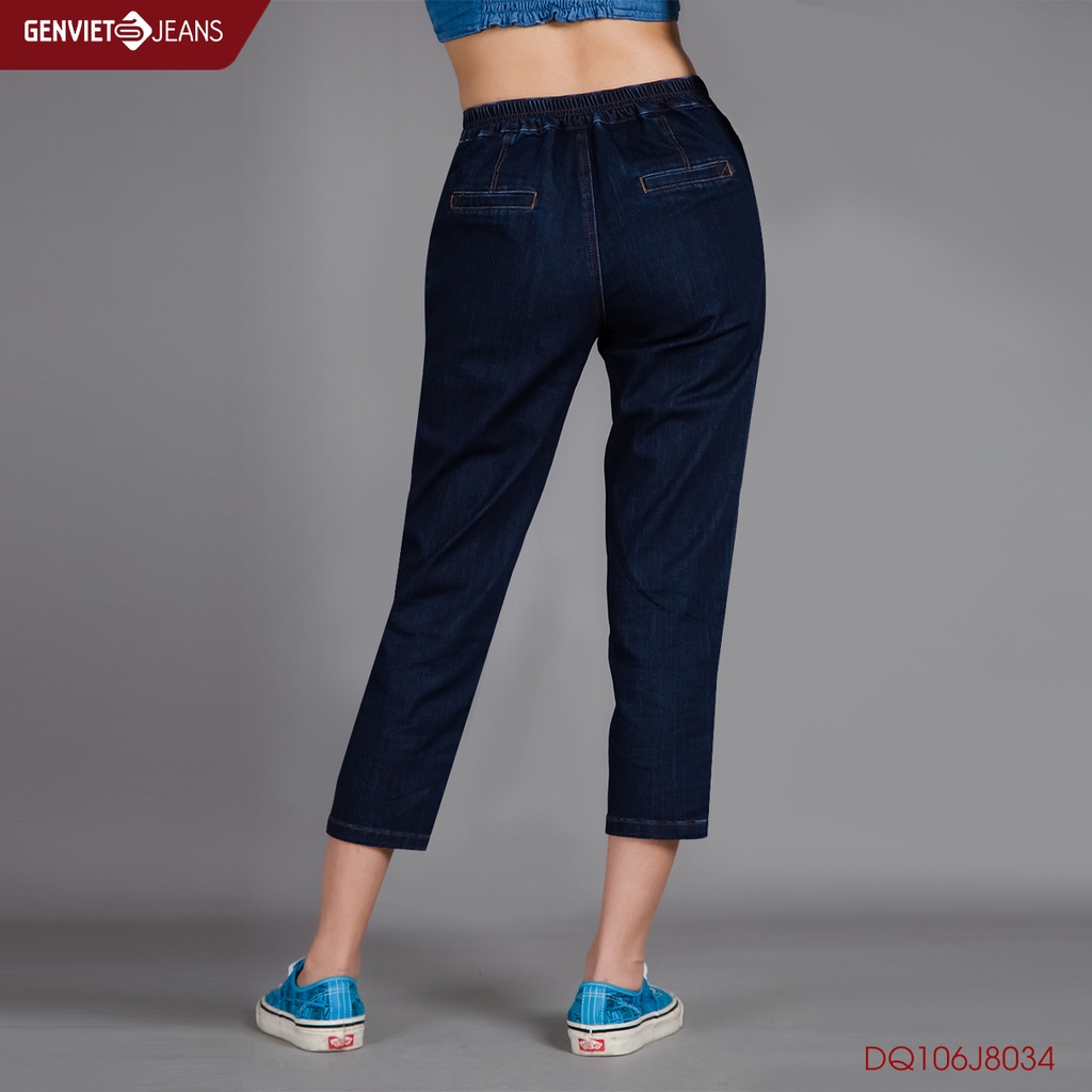 Quần Jeans Nữ Genviet Chất Bò Denim Lửng DQ106J8034