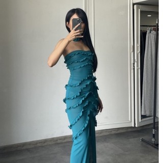 ĐẦM LƯỚI HOA HỒNG XANH