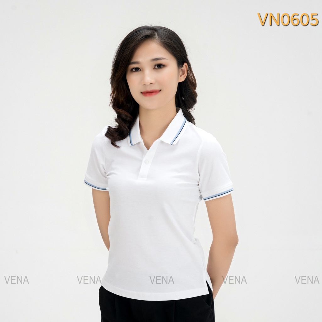 Áo Polo nữ VENA chất liệu CVC cao cấp mềm mịn, chống nhăn