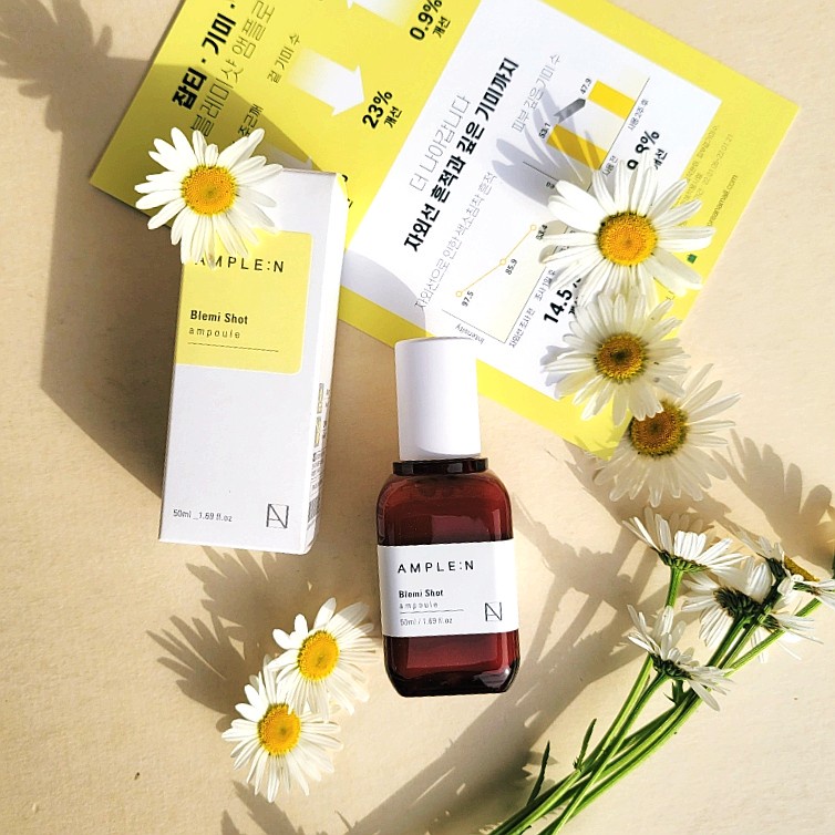 Tinh chất sáng da mờ thâm nám Ample:N Blemi Shot Ampoule 50ml