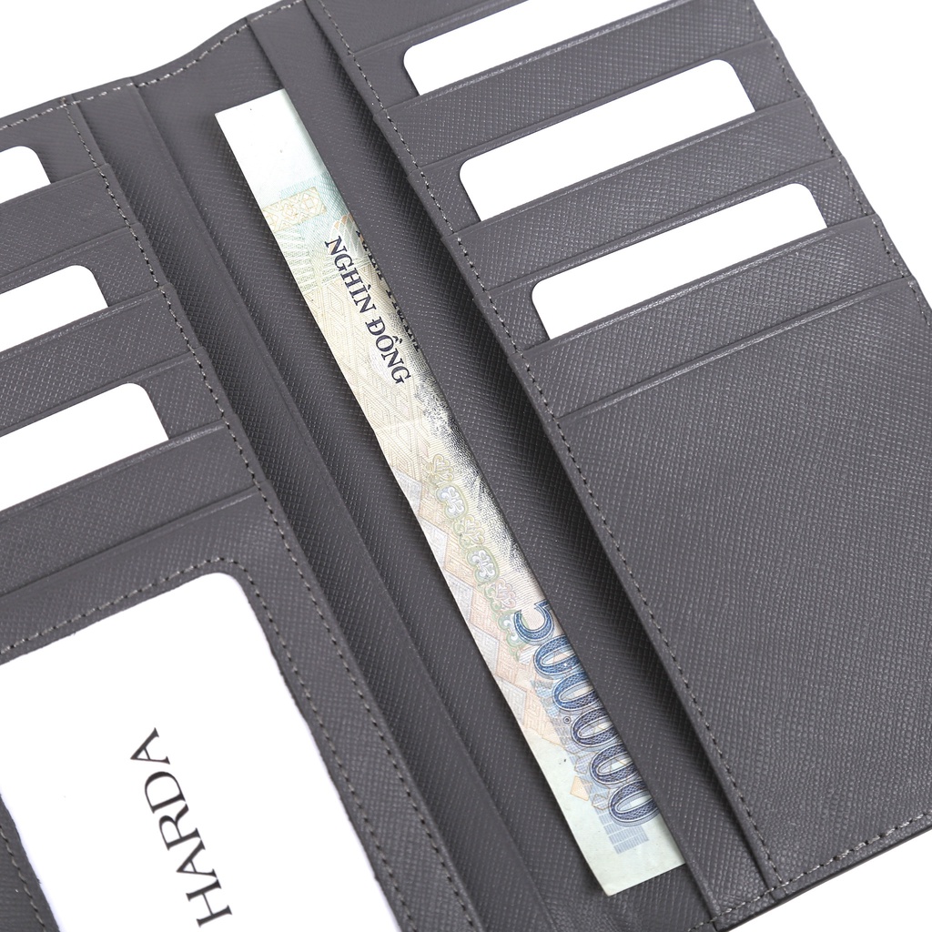 Ví Da Cầm Tay Harda Da cao cấp Saffiano