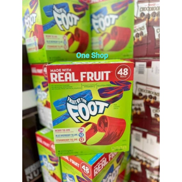 Kẹo dẻo trái cây cuộn Fruit by the Foot 1.02kg  của Mỹ