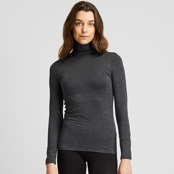 Áo giữ nhiệt nữ cổ lọ công nghệ Heattech Uniqlo Nhật