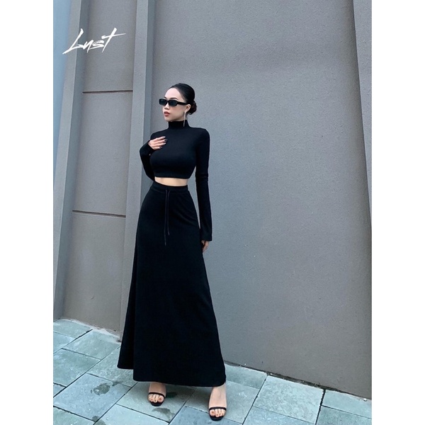 | Chang Tròn | Sét Chân váy + Áo croptop cổ cao Bigsize