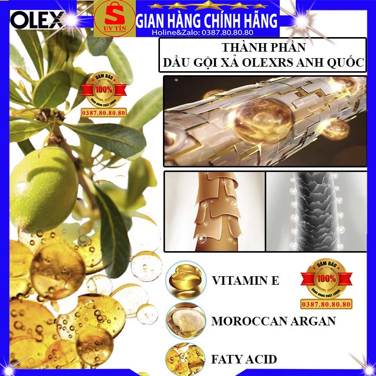 Combo bộ dầu gội xả Olexrs argan oil hair salon chính hãng Cặp dầu gội đầu collagen giảm rụng phục hồi tóc 500ml 960ml