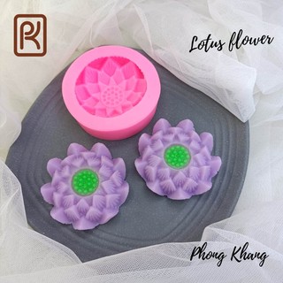 Khuôn silicon 4d Phong Khang làm rau câu hình hoa sen