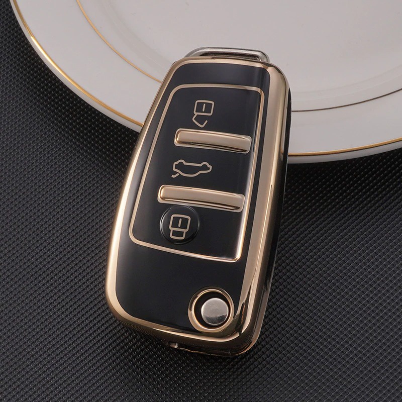 Bao Da, Vỏ Bảo Vệ, Ốp Chìa Khóa, Bọc Chìa Khóa Cao Cấp Dùng Cho Xe Ô Tô  Audi A3, A4, A5, A6, A7, A8, A4L, A6L, Q5, Q7