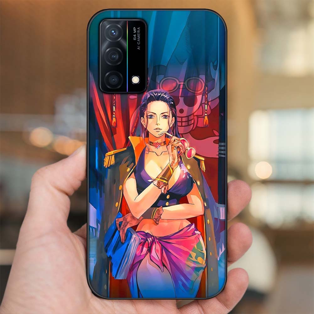 Ốp lưng Oppo K9 viền đen in hình Nico Robin One Piece Đảo Hải Tặc