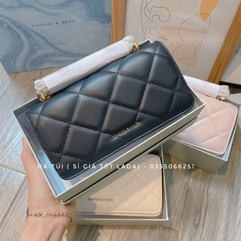 Túi Cê ka trám kèm dây đeo chéo ( Có hộp )