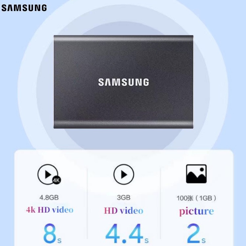 SAMSUNG Ổ Cứng Ngoài SSD 16TB / 8TB / 4TB USB 3.1 Type-C SSD 1TB / 2TB / 500GB HD