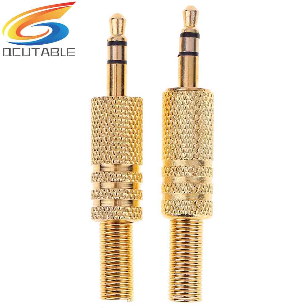 Bộ 2 Đầu Nối Jack Cắm Tai Nghe 3.5mm 1 / 8Inch