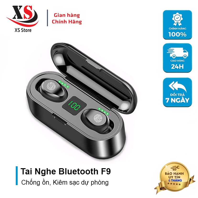 Tai Nghe Bluetooth XS Store F9 - Âm Thanh Hifi HD, Cảm Ứng Vân Tay, Siêu Bass, Pin Trâu