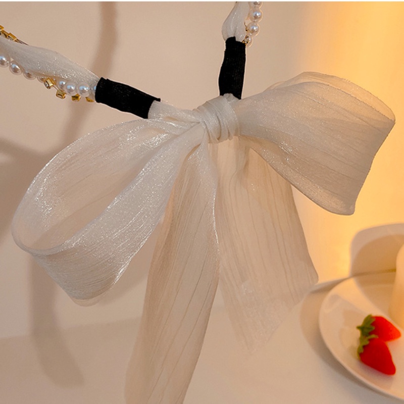 Băng Đô Cài Tóc Đính Hoa Và Ngọc Trai Thời Trang Mùa Hè Hàn Quốc 2023