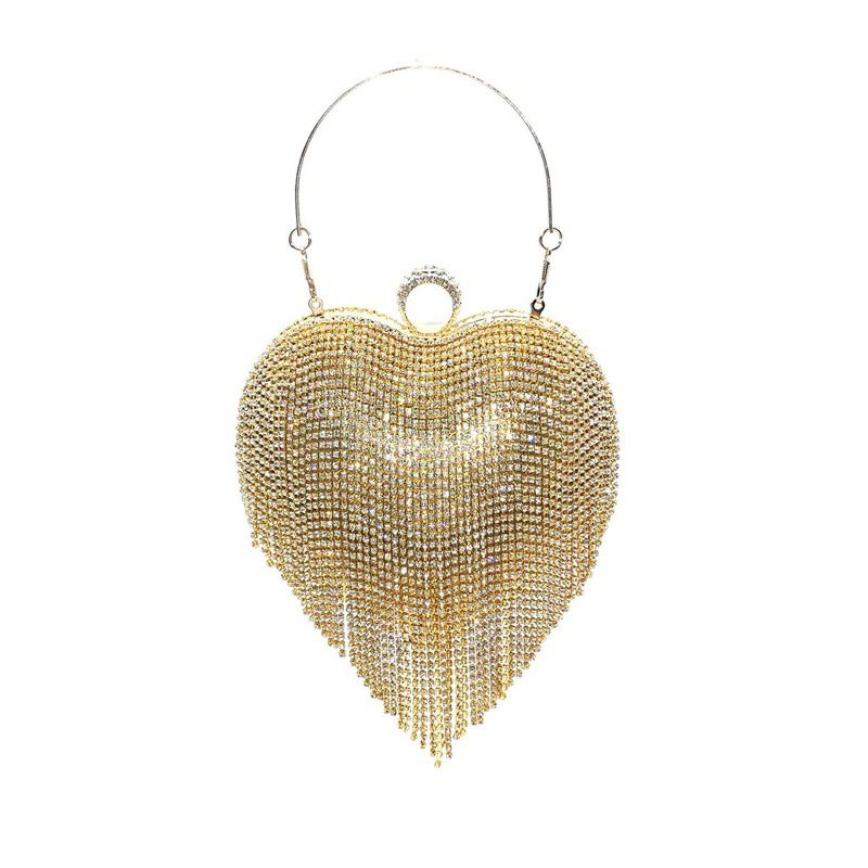 Túi cầm tay đá lấp lánh , có dây đeo chéo , mẫu mới nhất