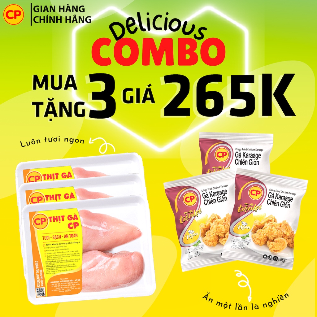 Combo delicious 2 - mua ức gà tặng gà chiên cp - ảnh sản phẩm 4