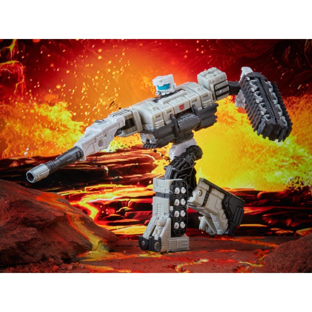 Hàng có sẵn: NoBox Mô hình nhân vật Transformers War for Cybertron: Kingdom Deluxe Slammer