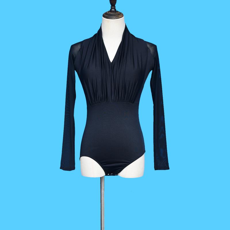 Bộ Trang Phục Khiêu Vũ Latin Vải Gạc Tay Áo Gạc Xẻ Tà Dành Cho Bạn Nữ Tập Luyện Khiêu Vũ Mã Số 1.5