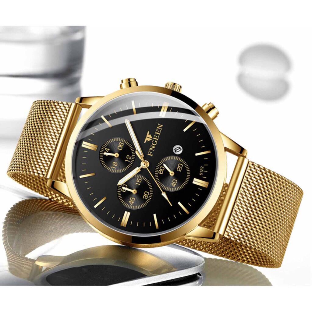Đồng Hồ Nam FNGEEN F13 Dây Thép Nhuyễn Đẳng Cấp Đàn Ông
