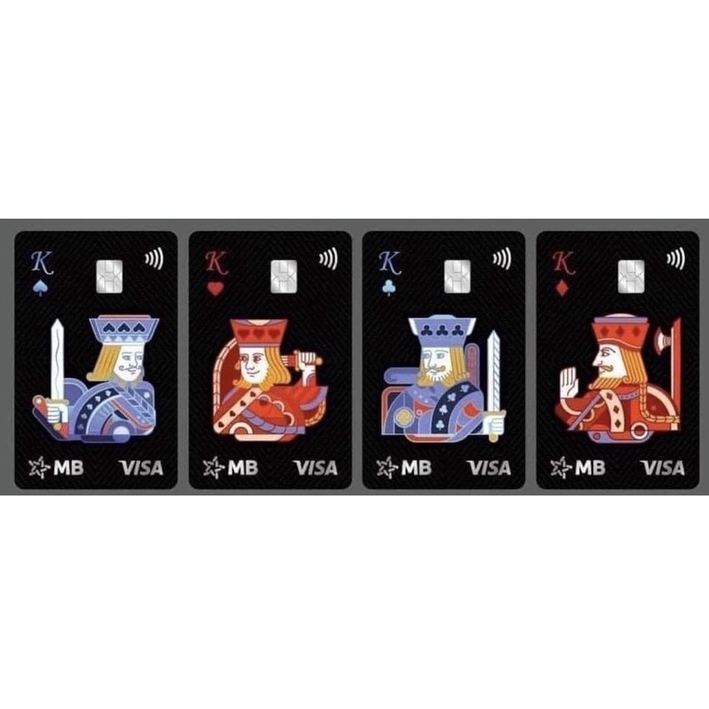 THẺ NGÂN HÀNG MB QUÂN BÀI K - KING