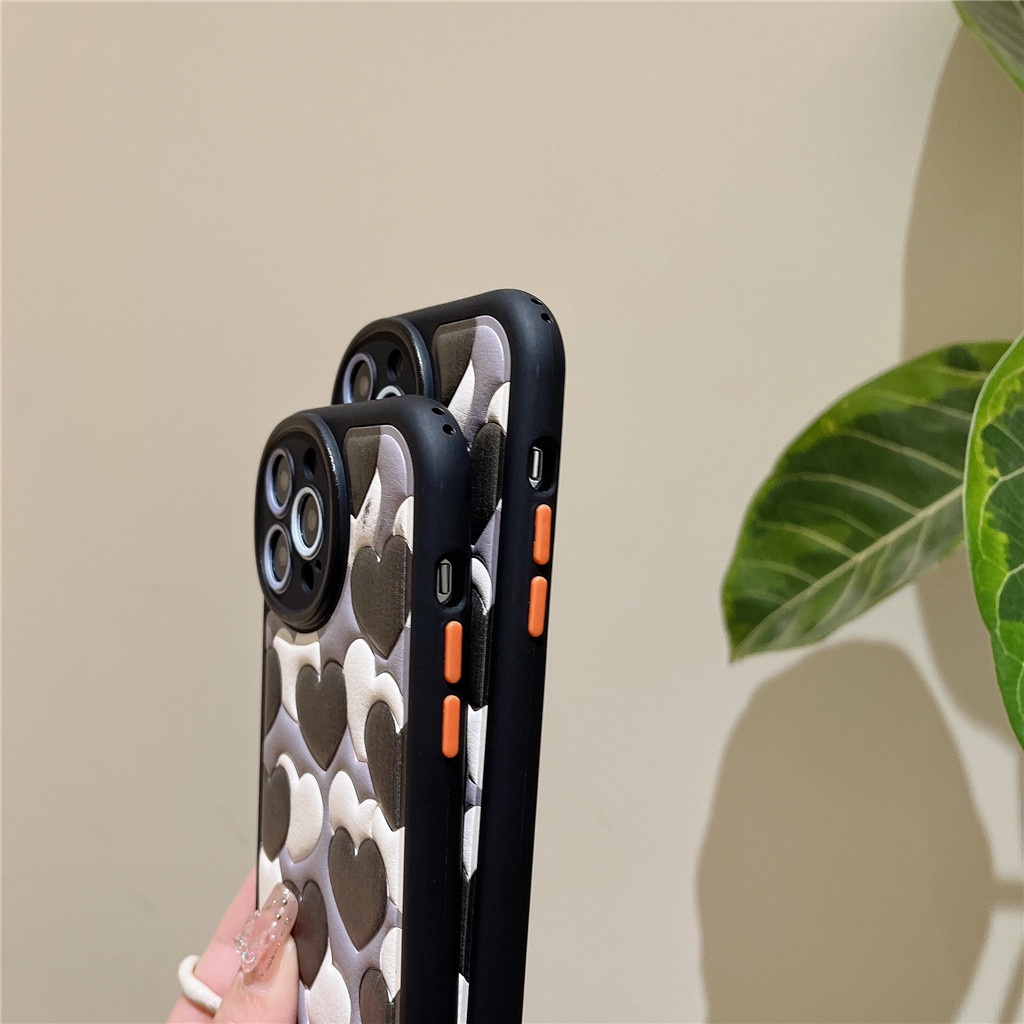 Ốp Điện Thoại Da Viền TPU Dẻo In Họa Tiết Hoạt Hình Dễ Thương Cho iphone 14 Pro Max 13 Pro Max 12 Pro Max