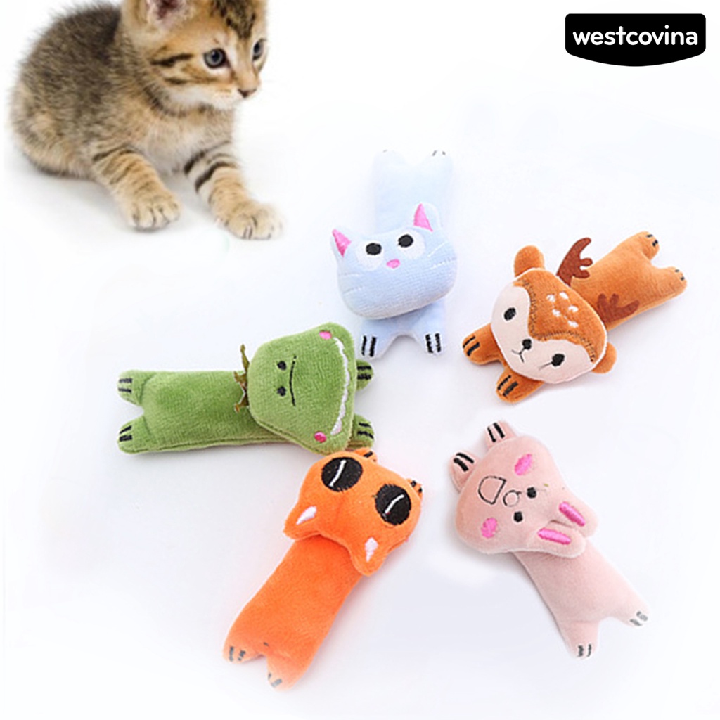 [Hot] [Hot]♝Đồ Chơi Thú Nhồi Bông Hoạt Hình Chống Cắn Cho Mèo Cưng