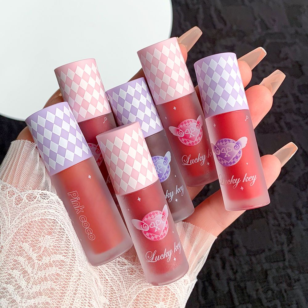 Son Môi Màu Hồng Coco Màu Đất Sét Không Phai Chống Thấm Nước