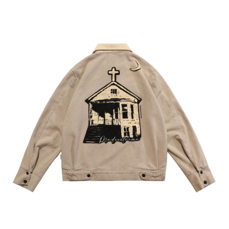 Áo khoác trucker BLACK AIR retro-vintage