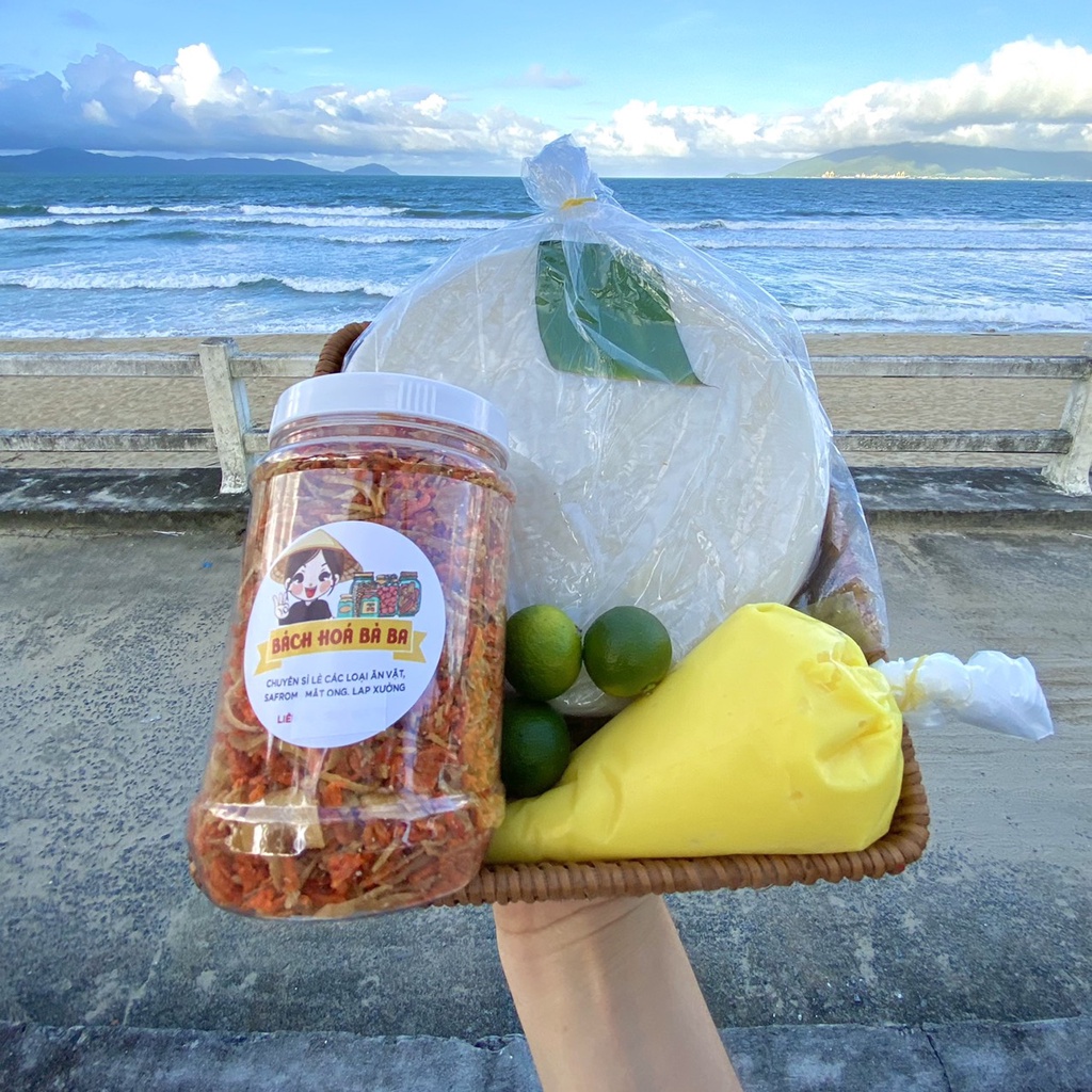 Bánh tráng phơi sương mềm dẻo muối tép hành COMPO 1.1 KG