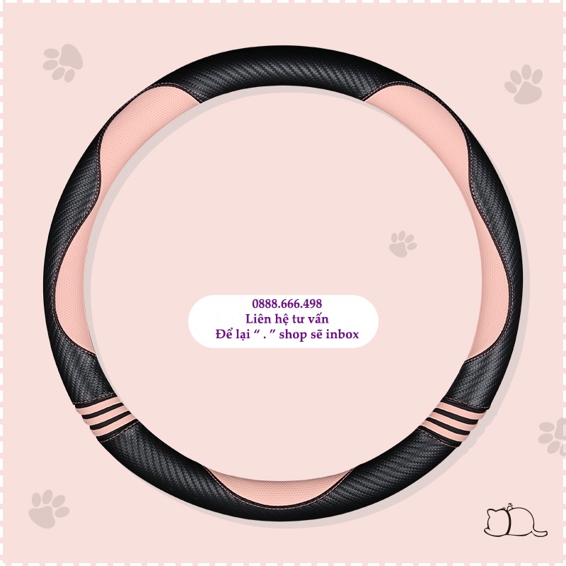 Bọc Vô Lăng Mẫu Tai Mèo HT AUTO TT15