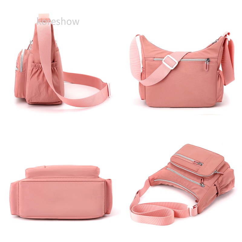 Túi Đeo Chéo Canvas Chống Thấm Nước Phong Cách Hàn Quốc Beg Tangan Wanita Murah Cantik Beg Silang Perempuan Beg Besar Cho Nữ